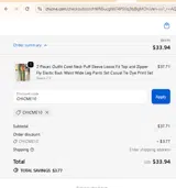 CHICME10 coupon verification screenshot