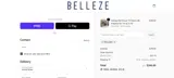 Belleze8 coupon verification screenshot