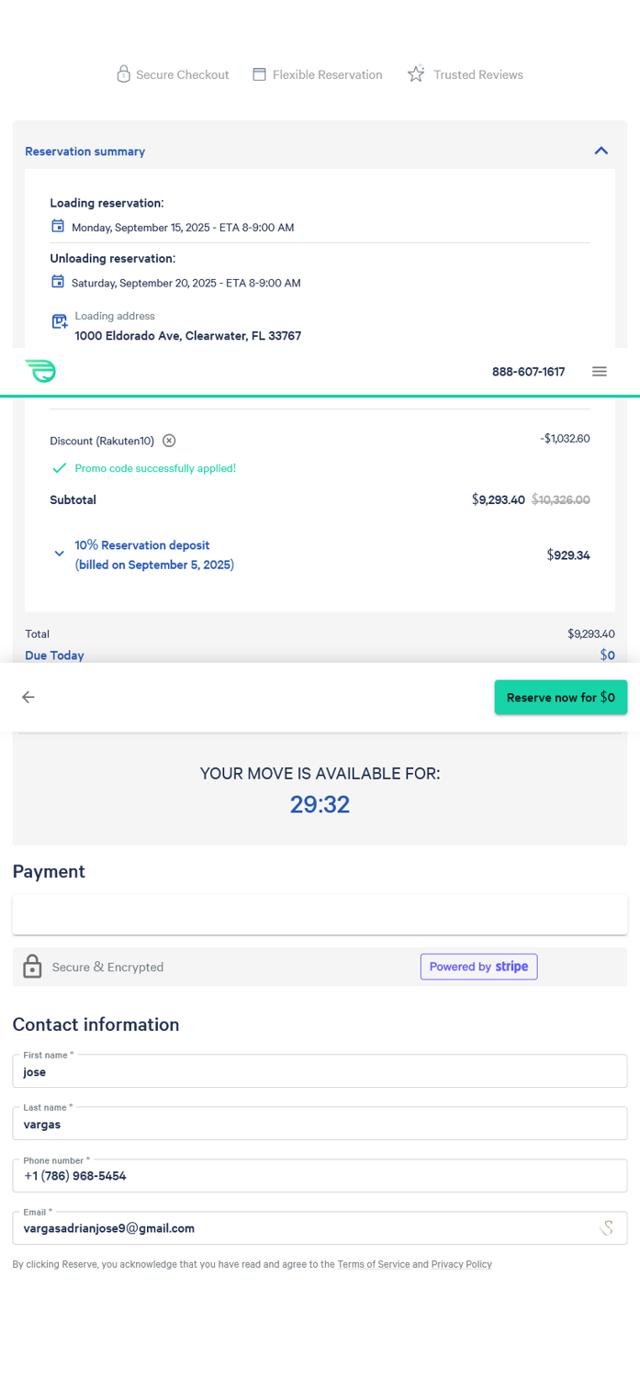 Bellhop checkout page showing Bellhop coupon code box | Screenshot taken by SimplyCodes community member on Sep 3, 2025
