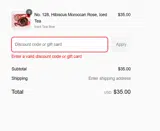 Bellocq Tea coupon verification screenshot