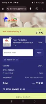 Bdaymini coupon verification screenshot