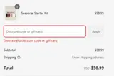 Dad25 coupon verification screenshot