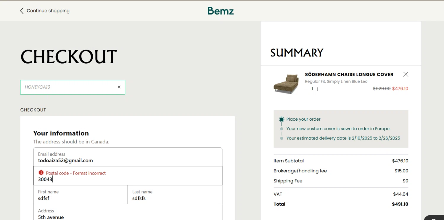 how to use Bemz coupons