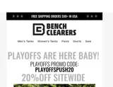 Bench Clearers coupon verification screenshot