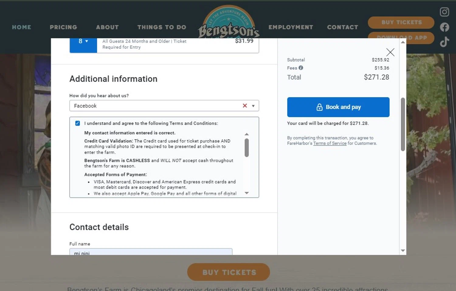 Bengtson's Pumpkin Fest promo code screenshot showing code SAVE5 applied at Bengtson's Pumpkin Fest checkout page. Uploaded by SimplyCodes community member BargainRanger2568 on Oct 10, 2025
