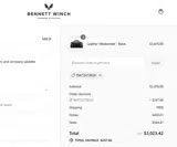 Bennett Winch coupon verification screenshot