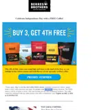 4THFREE coupon verification screenshot