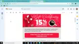 GIFTCERT15 coupon verification screenshot