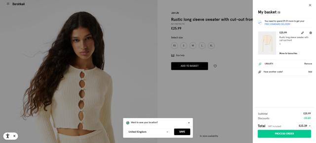 Bershka checkout page showing Bershka promo code box | Screenshot taken by SimplyCodes community member on Sep 11, 2022