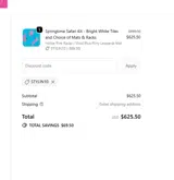 STYLIN10 coupon verification screenshot