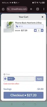 Bf15 coupon verification screenshot
