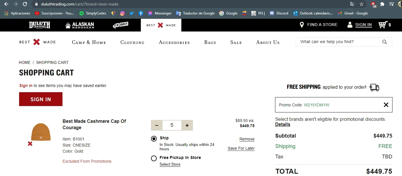 how to use Best Made Company coupons