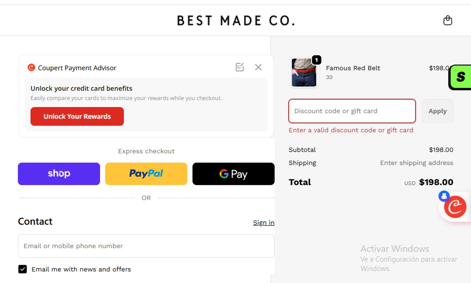Best Made promo code screenshot showing code 25% applied at Best Made checkout page. Uploaded by SimplyCodes community member cachetegomez on Dec 21, 2025