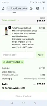 BestMade Natural Products coupon verification screenshot
