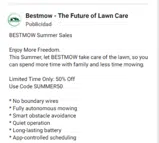 BESTMOW coupon verification screenshot