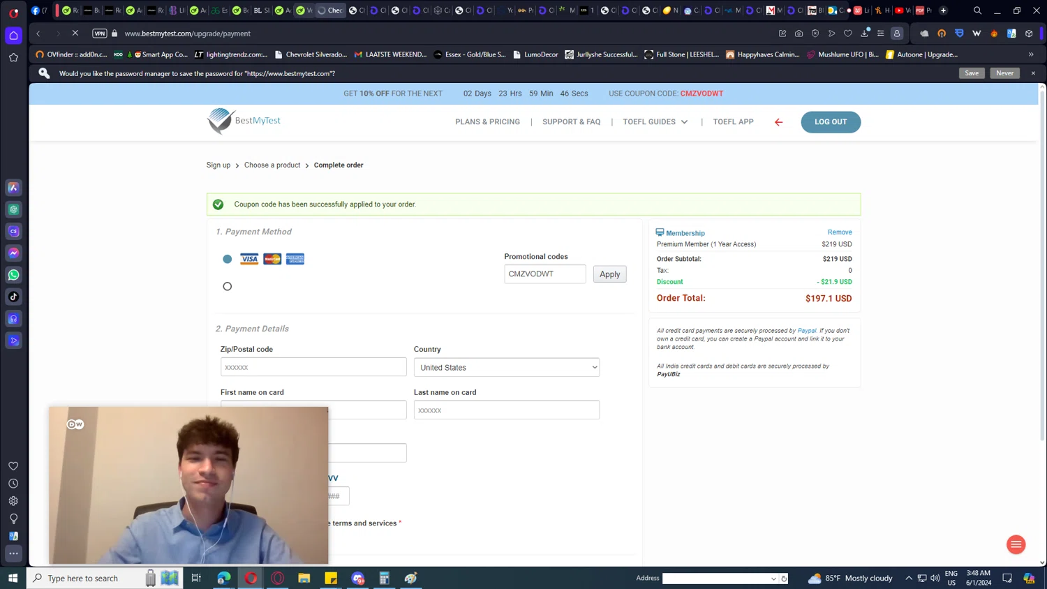 how to use Bestmytest coupons
