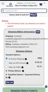 HECKYA52 coupon verification screenshot