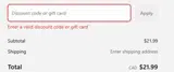 RAISETHEROOF coupon verification screenshot