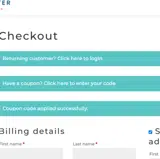 SAVE15 coupon verification screenshot