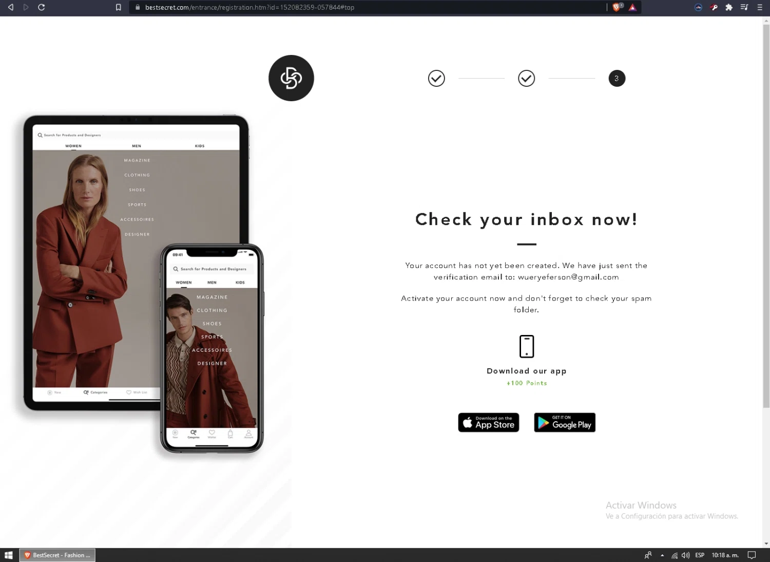 BestSecret.com checkout page showing BestSecret.com promo code box | Screenshot taken by SimplyCodes community member on Sep 24, 2021