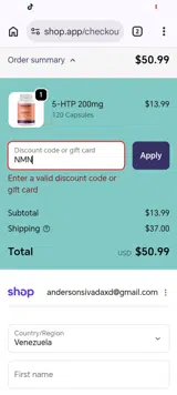 NMN coupon verification screenshot