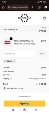 EASY5 coupon verification screenshot