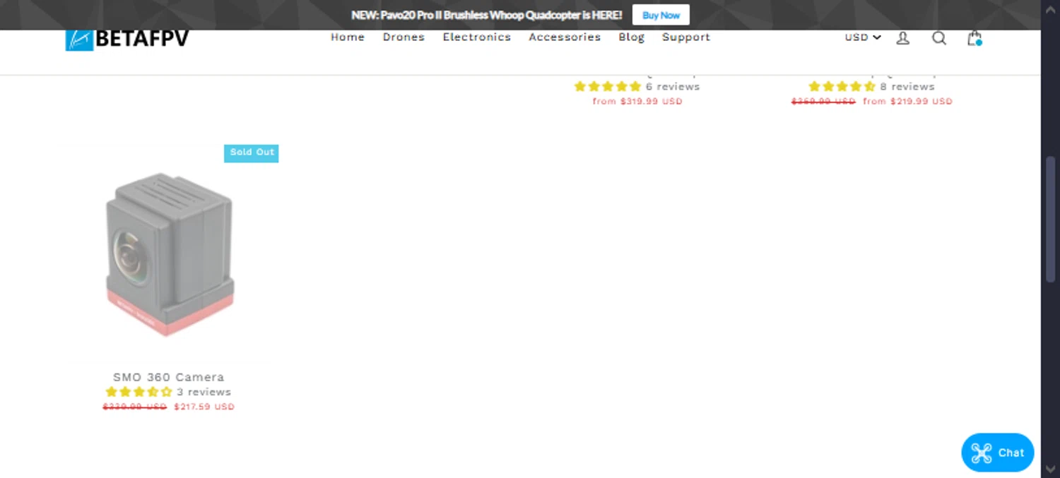 BETAFPV discount code screenshot showing code SUPREM360 applied at BETAFPV checkout page. Uploaded by SimplyCodes community member TraxoGamer on Jan 10, 2026