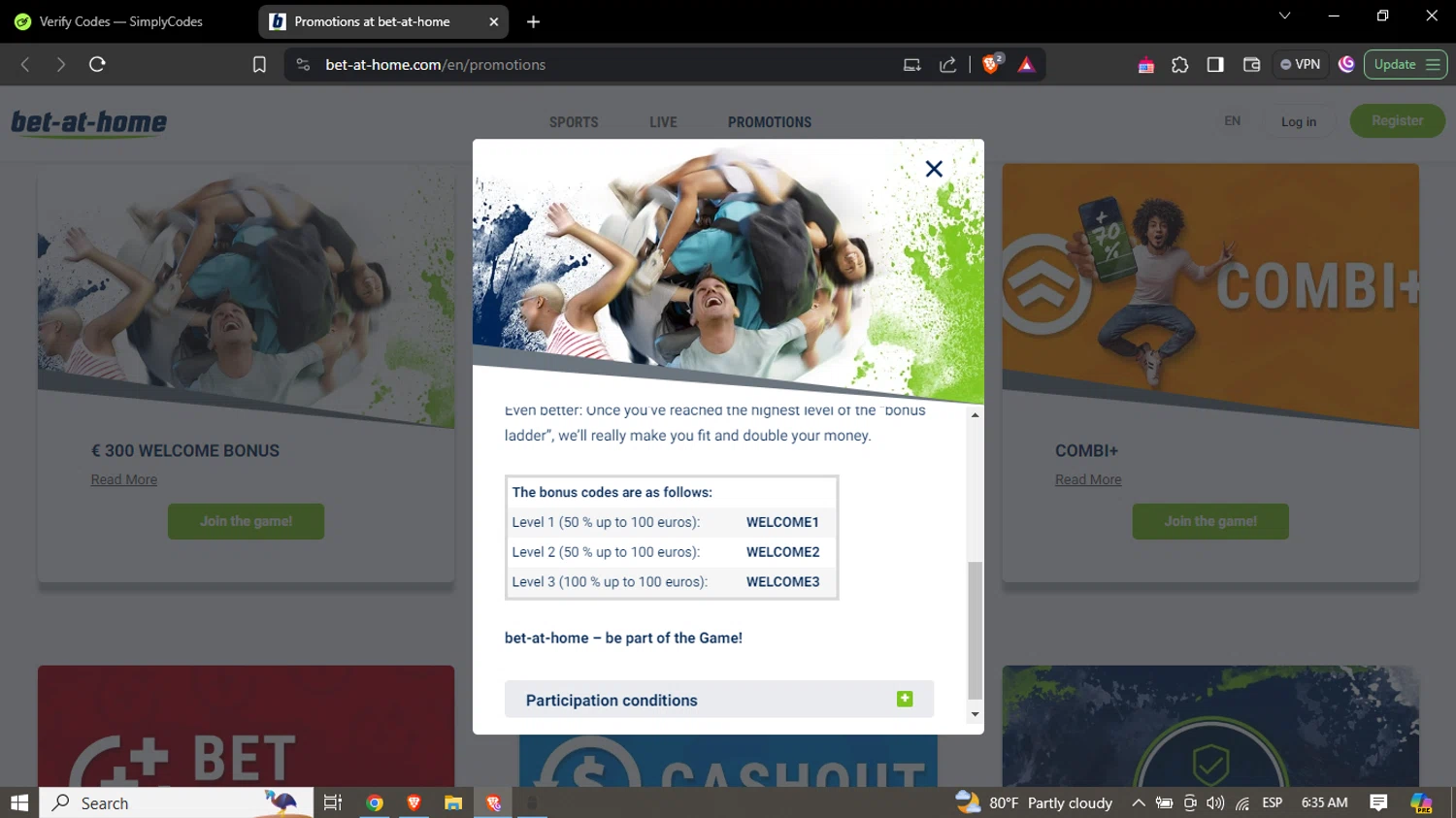 how to use Bet At Home coupons