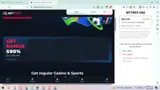 BetFury coupon verification screenshot