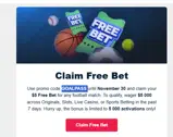 BetFury coupon verification screenshot