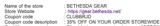 CLUBBRJD coupon verification screenshot