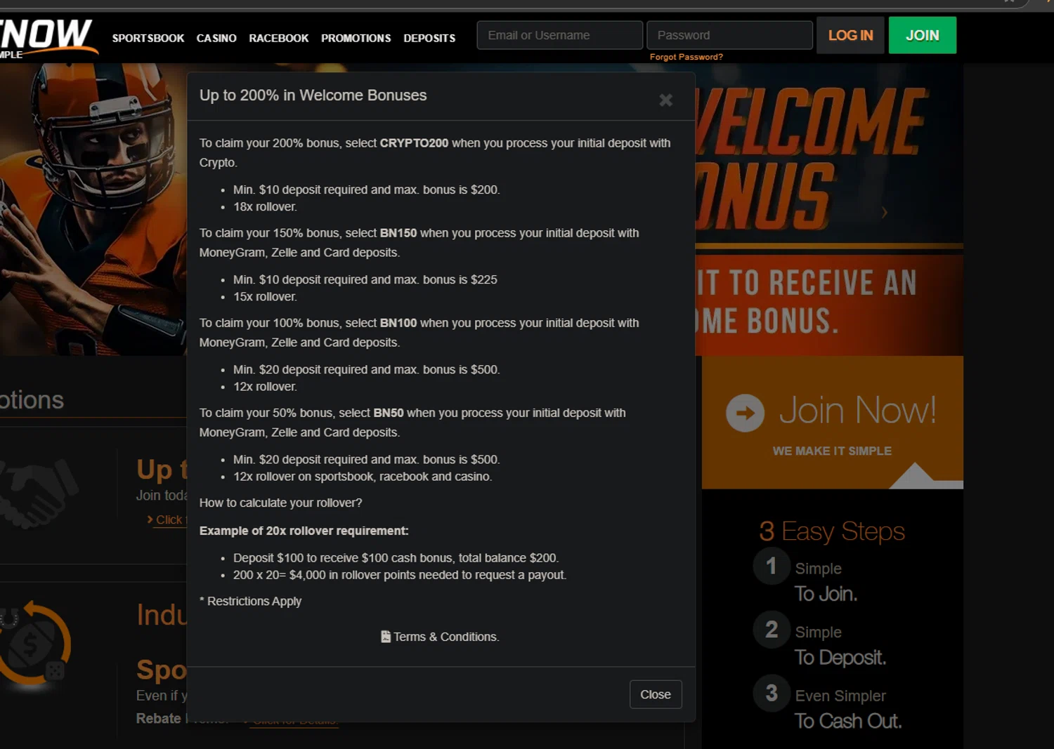 BetNow checkout page showing BetNow promo code box | Screenshot taken by SimplyCodes community member on Jan 26, 2025