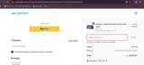 New coupon verification screenshot