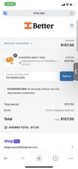 EVVAKARLSEN coupon verification screenshot