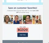 BGD20 coupon verification screenshot