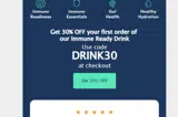 DRINK30 coupon verification screenshot