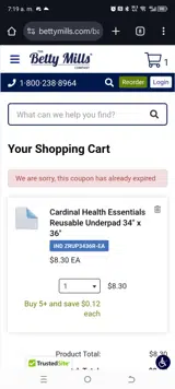 CLEAN5K coupon verification screenshot