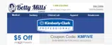 KMFIVE coupon verification screenshot