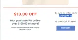 Beverages2U coupon verification screenshot