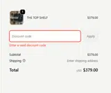 WELCOME coupon verification screenshot