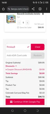 Rmday8 coupon verification screenshot