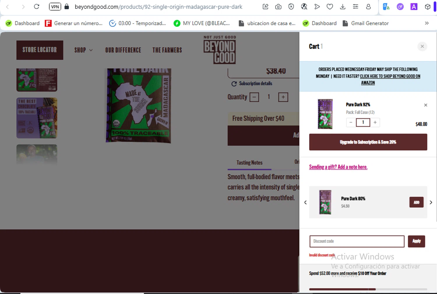 Beyond Good promo code screenshot showing code MARCHSOCIAL20 applied at Beyond Good checkout page. Uploaded by SimplyCodes community member ScanSaver5253 on Sep 23, 2025