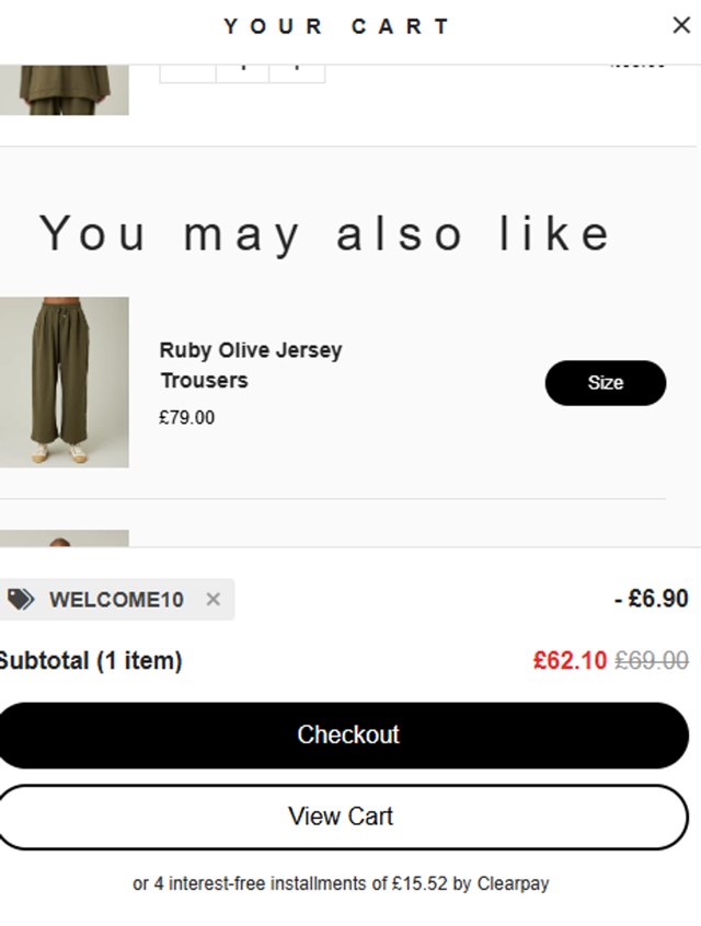 Beyond Nine checkout page showing Beyond Nine discount code box | Screenshot taken by SimplyCodes community member on Aug 21, 2024