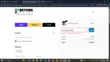 BEYONDWELCOME20 coupon verification screenshot
