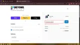 BEYONDWELCOME20 coupon verification screenshot