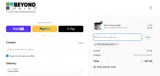 BEYONDWELCOME20 coupon verification screenshot