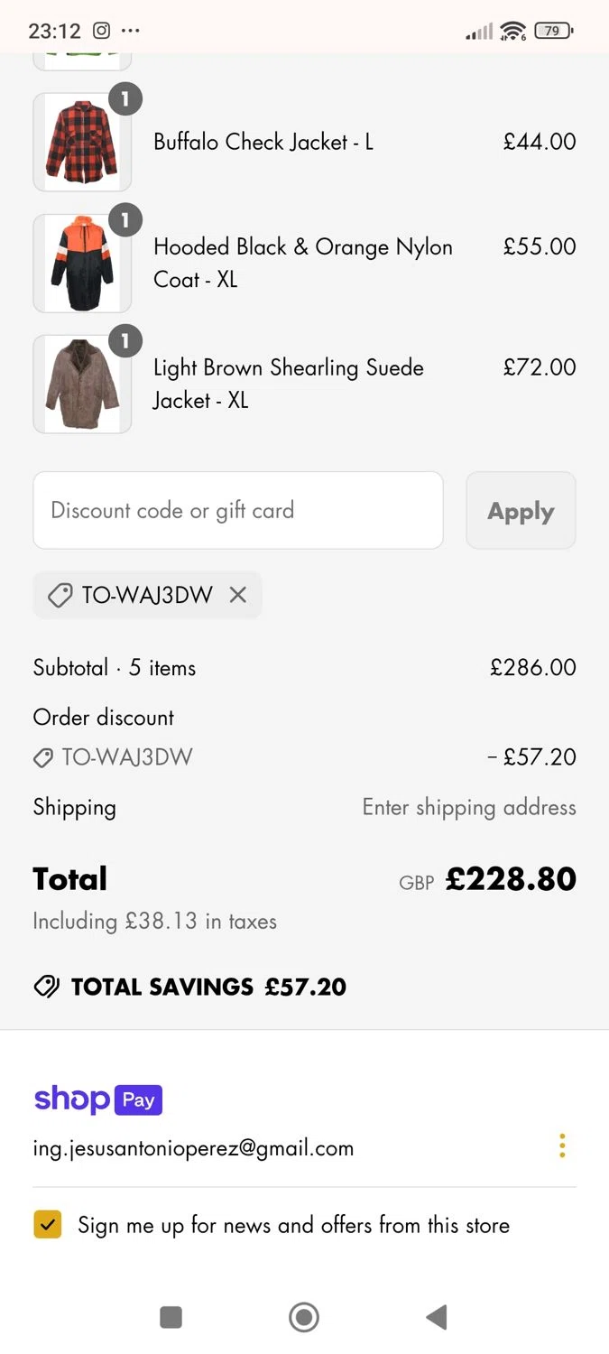Beyond Retro promo code screenshot showing code TO-WAJ3DW applied at Beyond Retro checkout page. Uploaded by SimplyCodes community member ShieldWhiz4659 on May 28, 2025