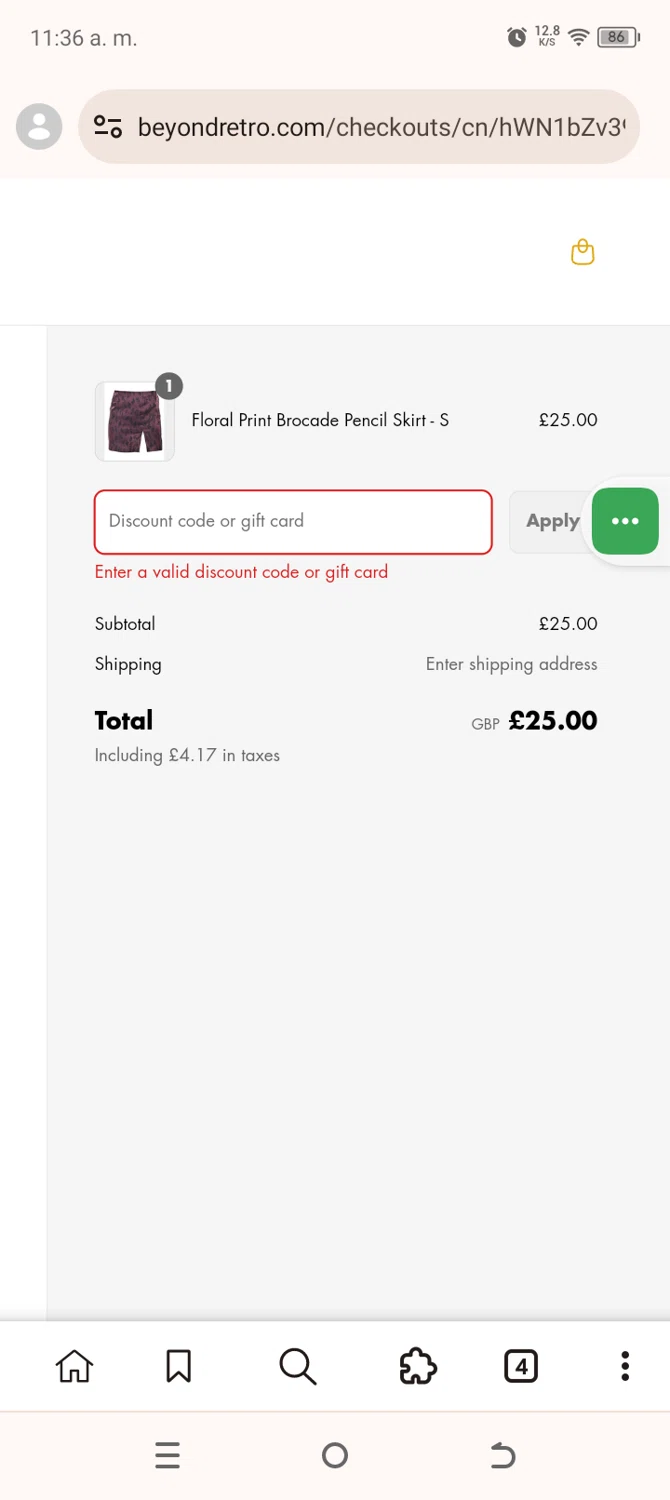 Beyond Retro promo code screenshot showing code READINGFAYS applied at Beyond Retro checkout page. Uploaded by SimplyCodes community member SavingsWarden235 on Aug 9, 2025