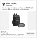 MEMORIAL20 coupon verification screenshot