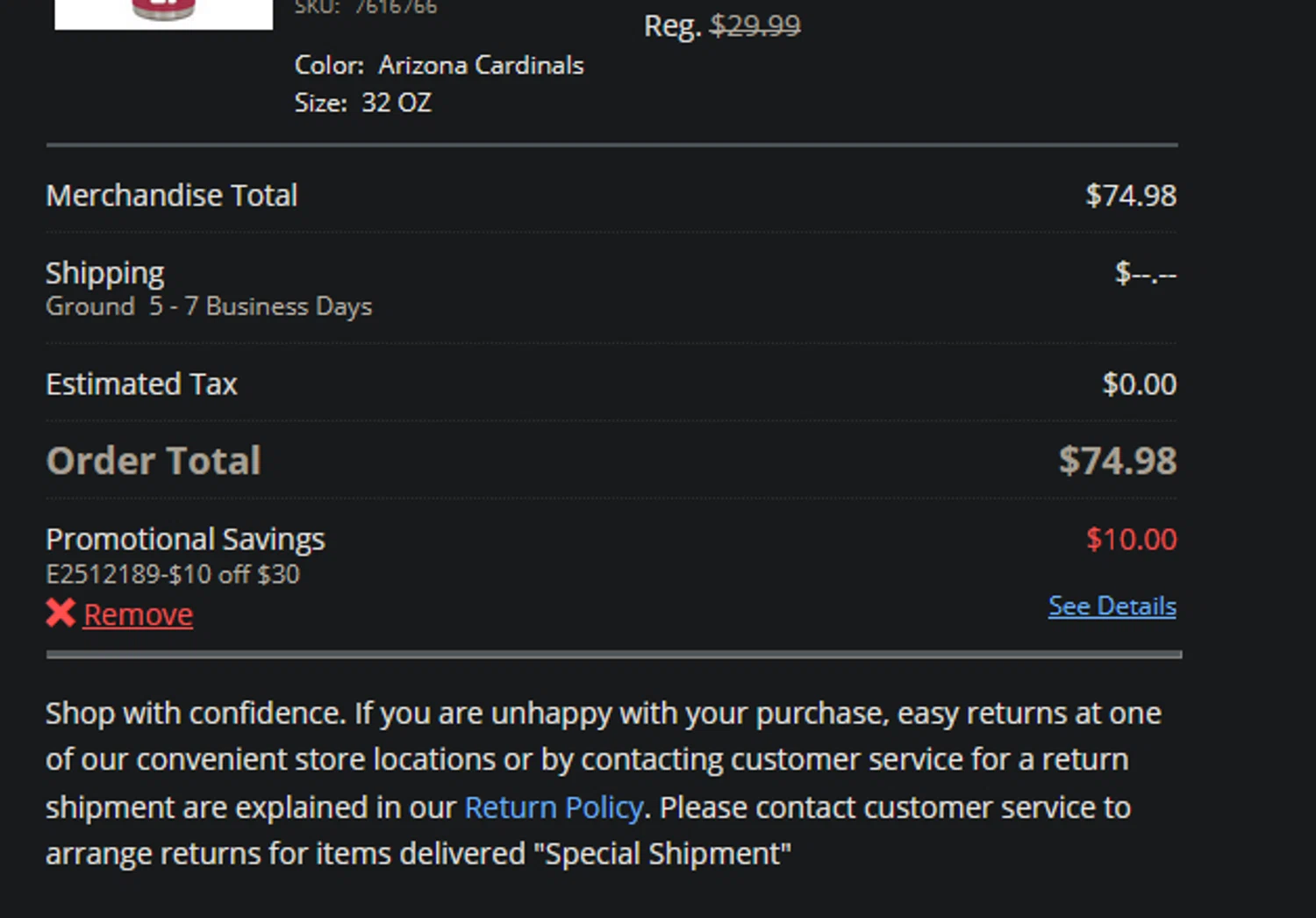 Big 5 Sporting Goods promo code screenshot showing code E2512189 applied at Big 5 Sporting Goods checkout page. Uploaded by SimplyCodes community member xocelot44x on Dec 18, 2025